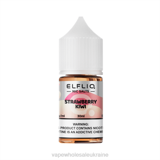 Vape Wholesale Ukraine - ELFBAR ELFLIQ Нік соля 30мл Полуниця ківі R48V31
