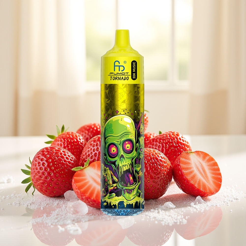 Fumot RandM Tornado 30000 30000 тяг, 30mL, 2%/5%, 1.0 Ом, 600mAh, LED, Полуниця Лід