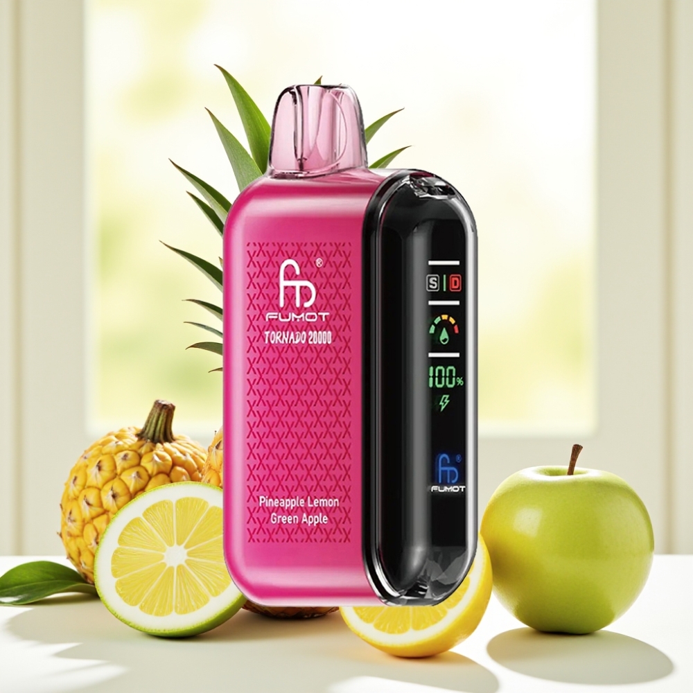 Fumot Tornado 20000 Puffs ананас лимон зелена яблуко подвійна сітка 20мл 850мAh