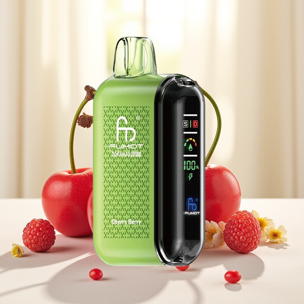 Fumot Tornado 20000 Puffs Вишня-Ягода 20мл 850мAh Dual Mesh Coil Smart Display