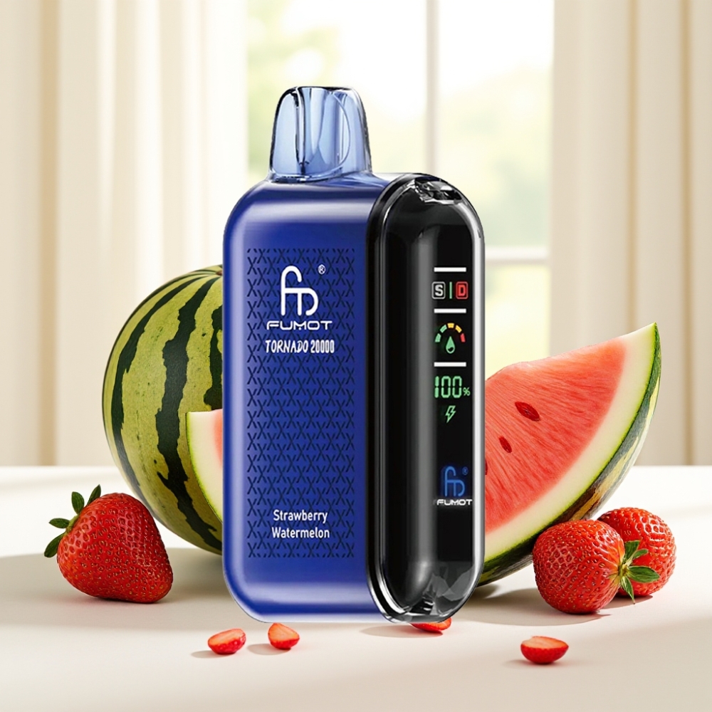 Fumot Tornado 20000 Puffs Полуниця Кавун Dual Mesh Coil 20ml 850mAh