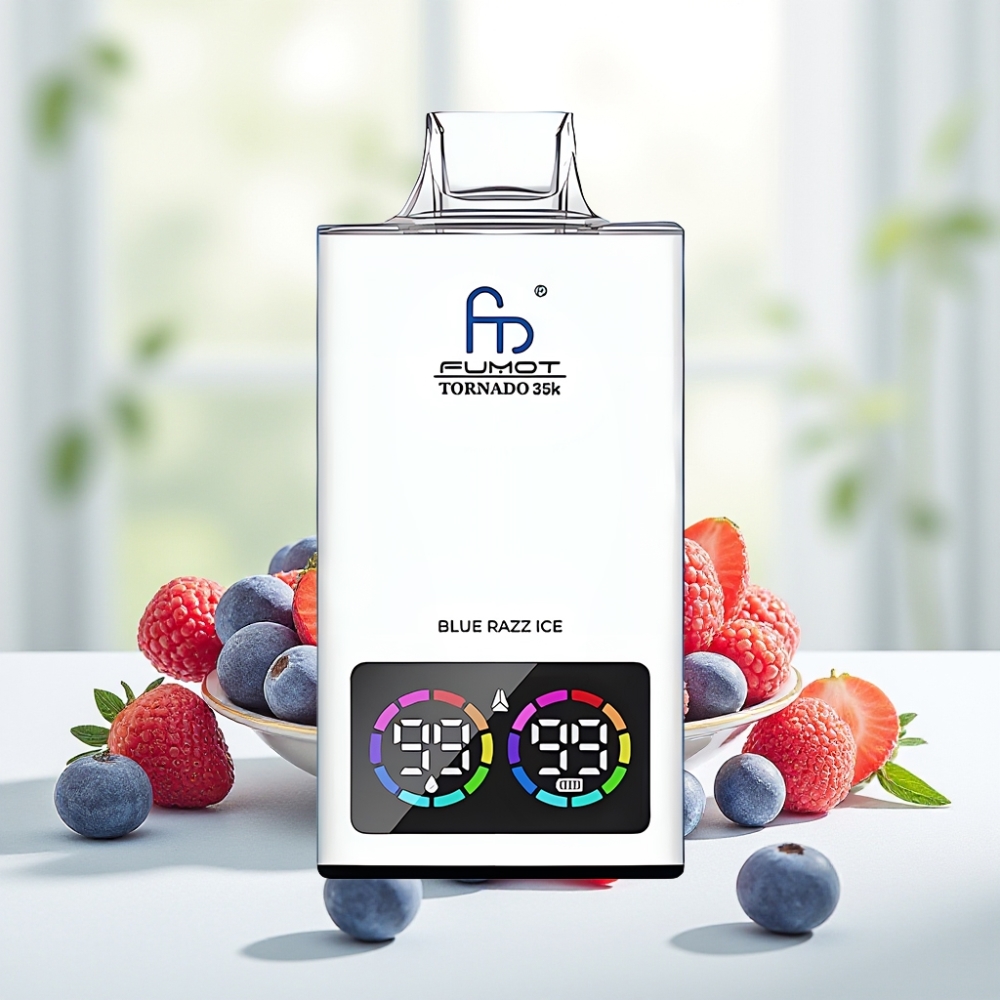 Fumot Tornado 35000 Блакитна малина лід (15мл, 700mAh, USB-C, Dual Mesh)