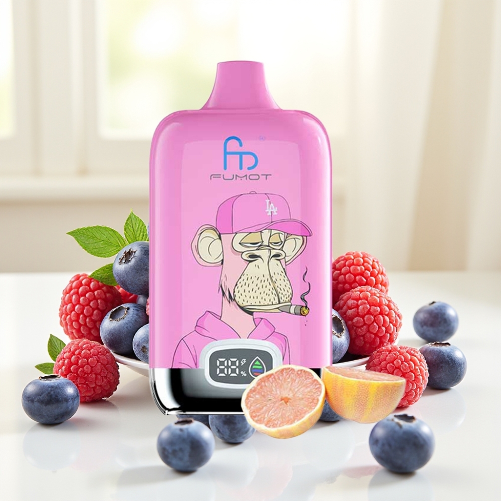 Fumot Tornado Digital Box 12000 Puffs Чорниця Малина 20мл 550мAh Type-C