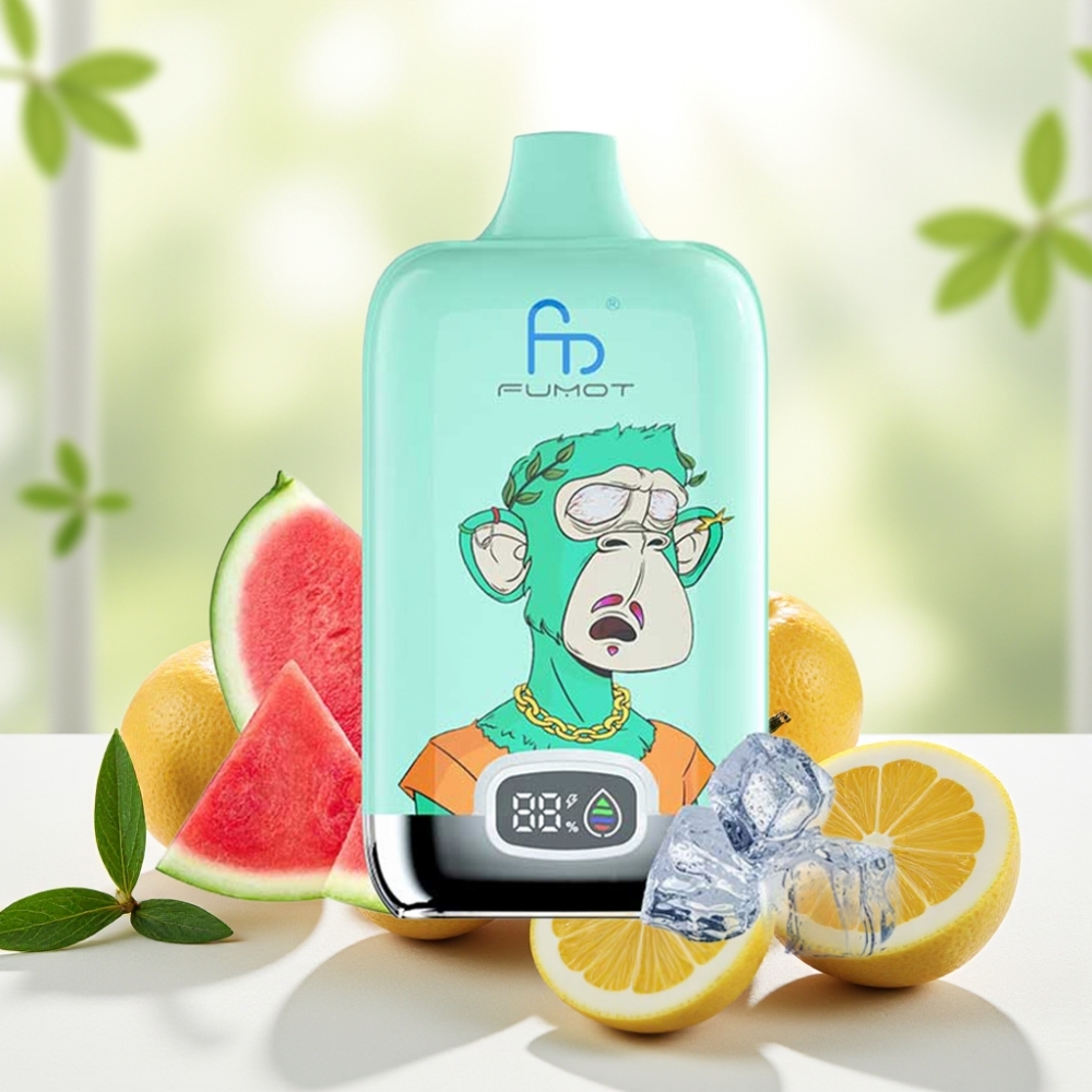 Fumot Tornado Digital Box 12000 Puffs Охолоджена М'ята 20мл Mesh Coil Type-C