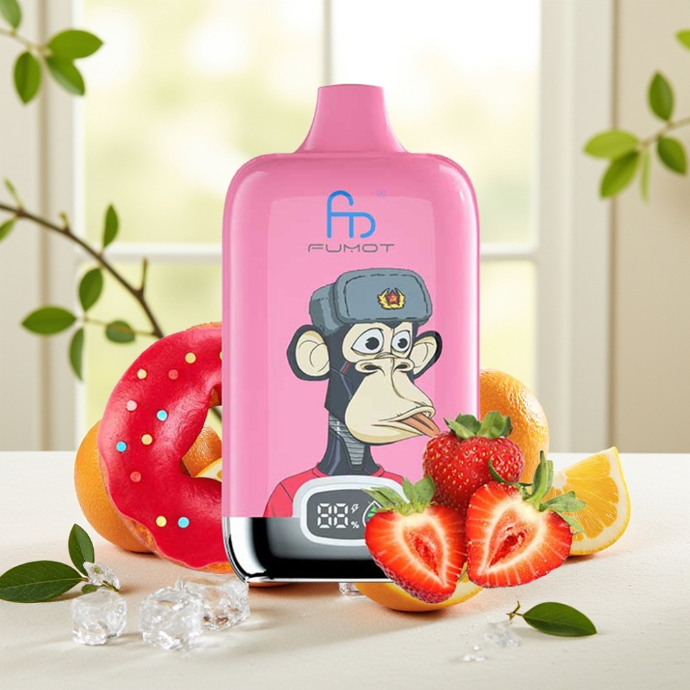 Fumot Tornado Digital Box 12000 Puffs Lush Ice (Соковитий лід) 20ml 550mAh Mesh Coil Type-C