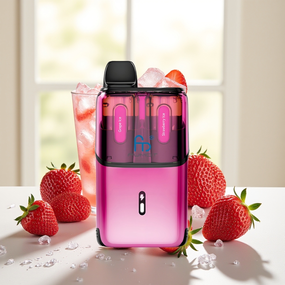 Fumot Ultra T32000 Диспозейбл Вейп 32000 тяг 800mAh 24ml Виноградний лід - Полуничний лід