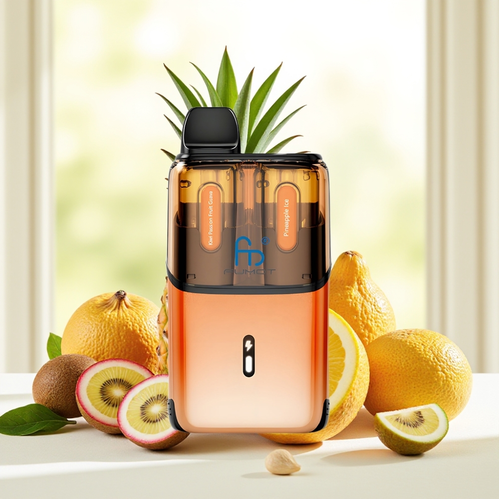 Fumot Ultra T32000 Диспозейбл Вейп 32000 тяг 800mAh 24ml Киві Маракуйя Гуава - Ананас Лід