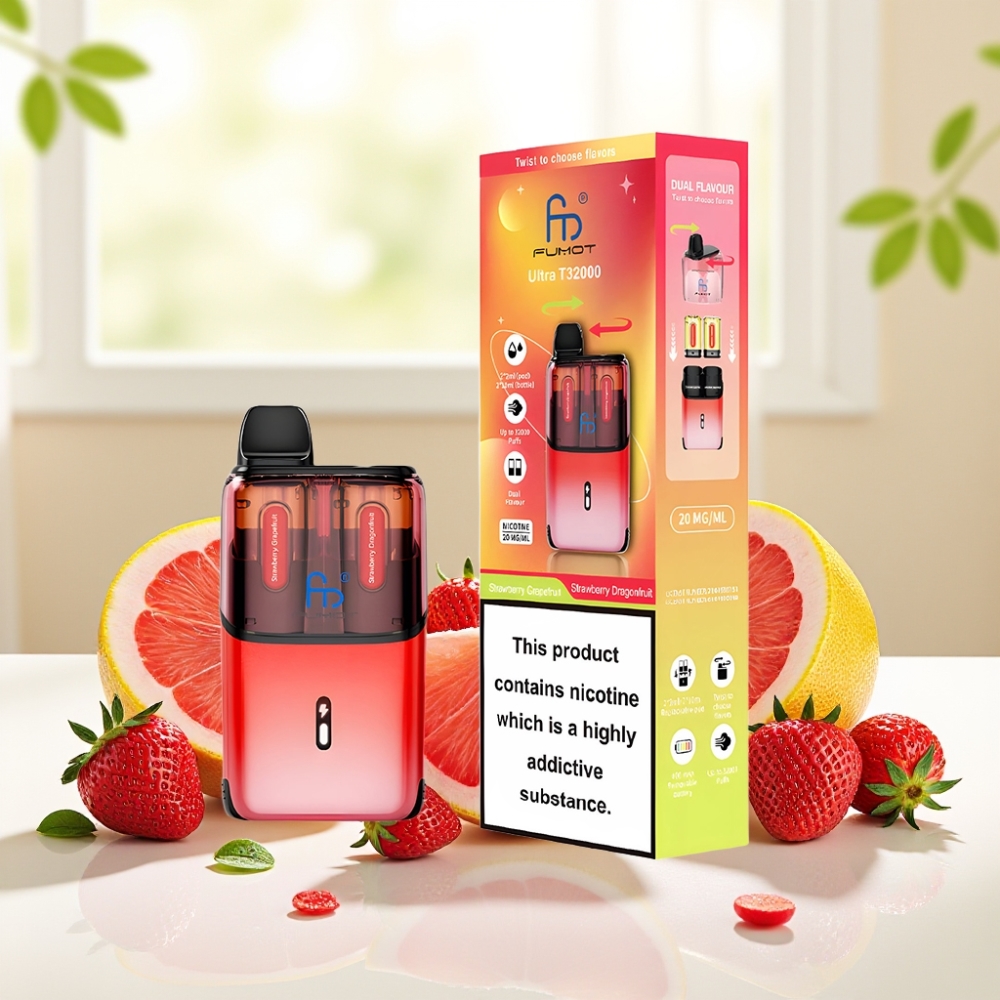 Fumot Ultra T32000 Полуничний Грейпфрут - Полуничний Драконфрут 32000 тяг 800mAh 24ml Type-C