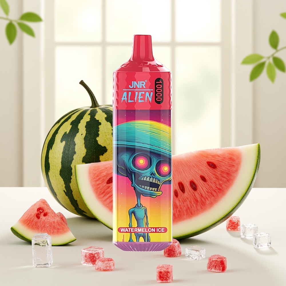 JNR Alien 10000 Puffs Кавун Лід 850mAh 1.2Ohm 20ml Type-C RGB