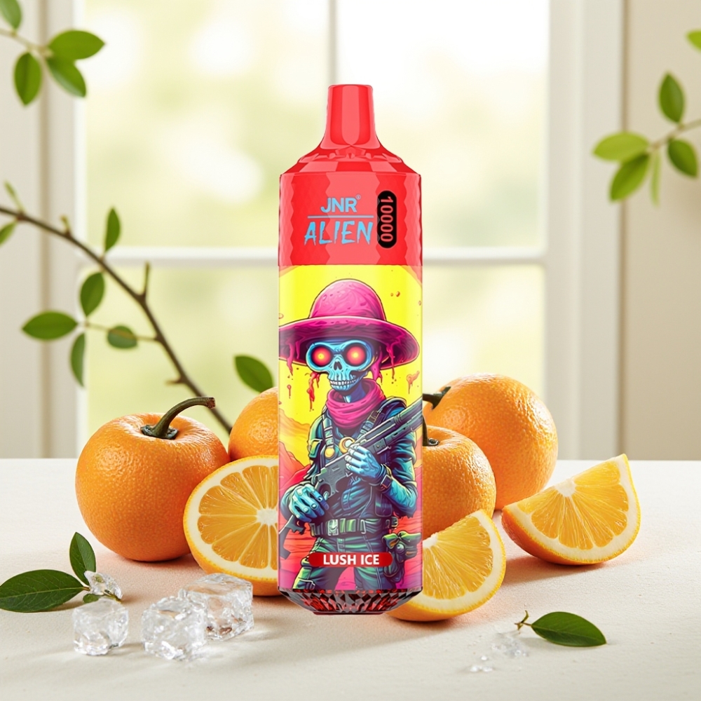 JNR Alien 10000 Puffs Лідова М’ята 850mAh 1.2Ohm 20ml Type-C RGB