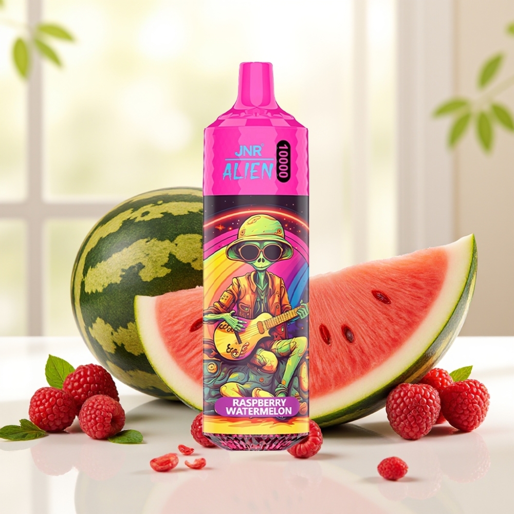 JNR Alien 10000 Puffs Малина Кавун 850mAh 1.2Om Mesh Coil 20ml Type-C RGB