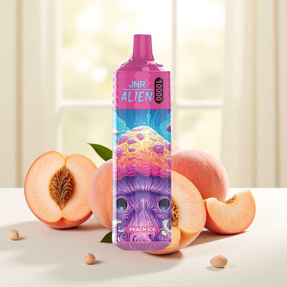 JNR Alien 10000 Puffs Персиковий лід 850mAh 20ml Type-C RGB