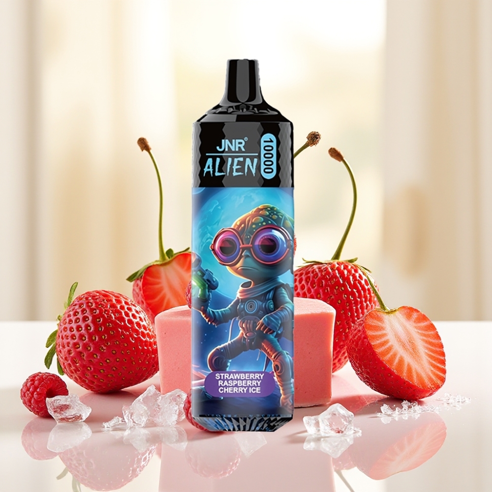 JNR Alien 10000 Puffs Полуниця малина вишня лід батарея 850mAh 20ml Type-C RGB