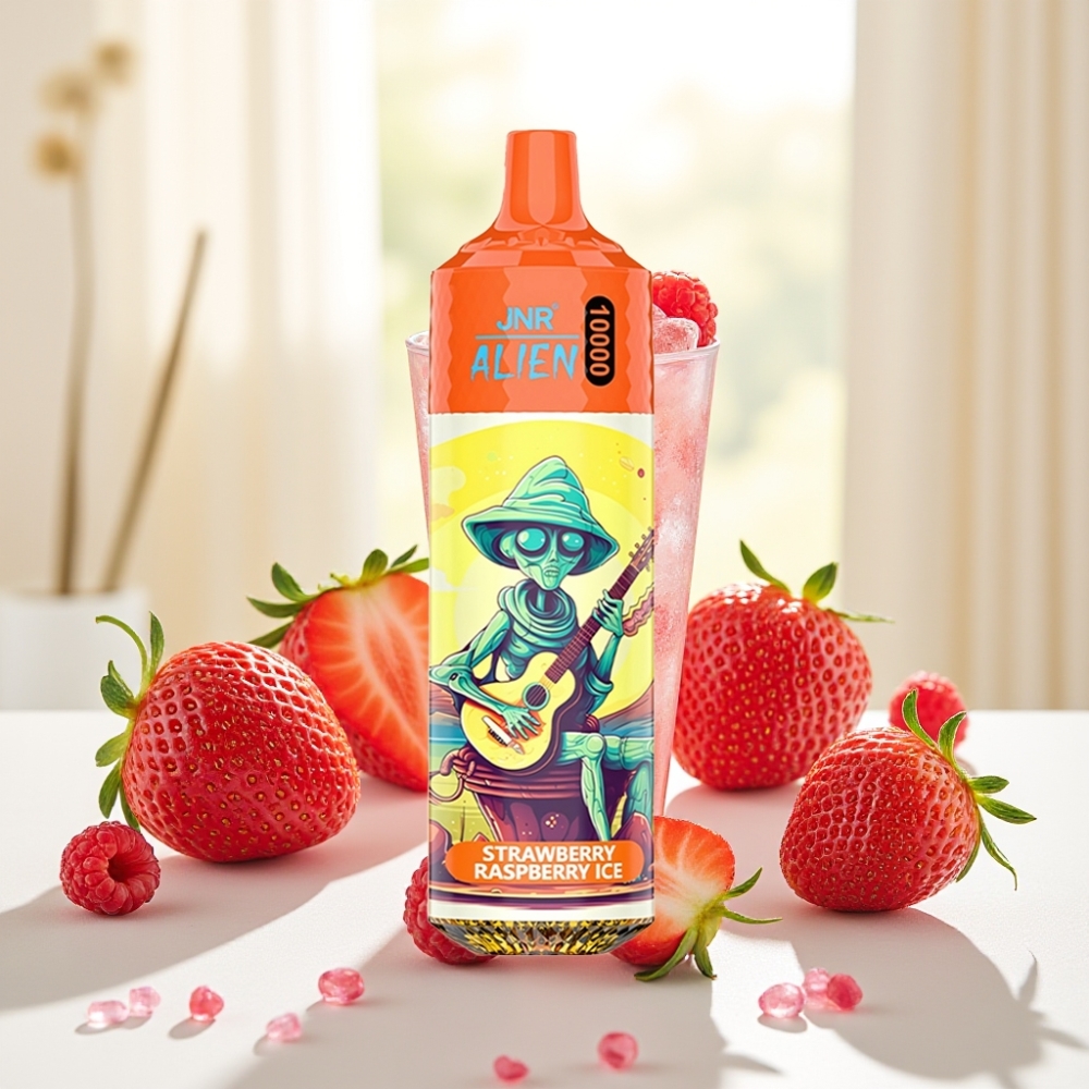 JNR Alien 10000 Puffs Полуниця Малина Лід 850mAh 20ml Type-C RGB