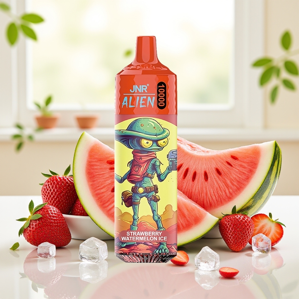 JNR Alien 10000 Puffs Полуниця Кавун Лід 850mAh 20ml Type-C RGB