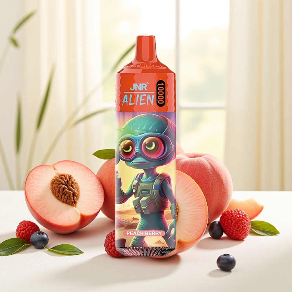 JNR Alien 10000 Puffs Персик-Ягода 850mAh 20ml Type-C RGB