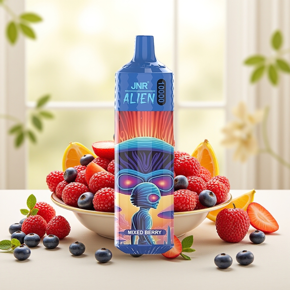 JNR Alien 10000 Puffs Disposable Vape Mixed Berry (Змішана ягода) 850mAh 20ml RGB