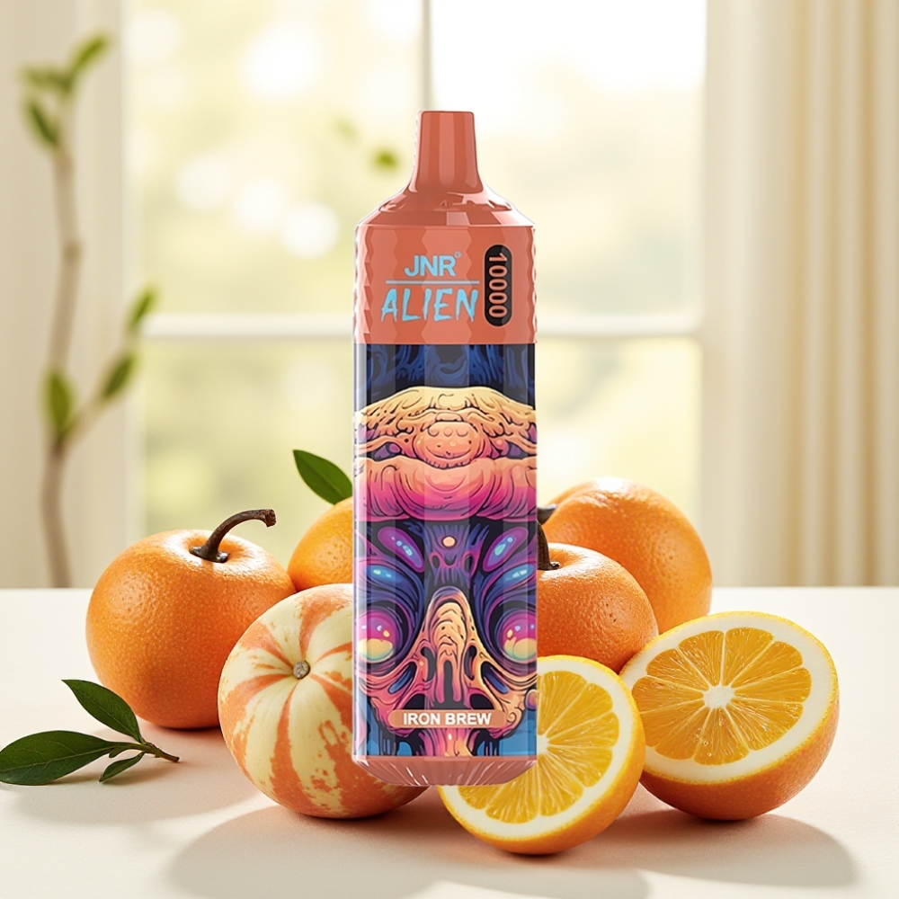JNR Alien 10000 Puffs Iron brew (залізний напій) 10000 тяг, 850mAh, 20ml, Type-C, RGB
