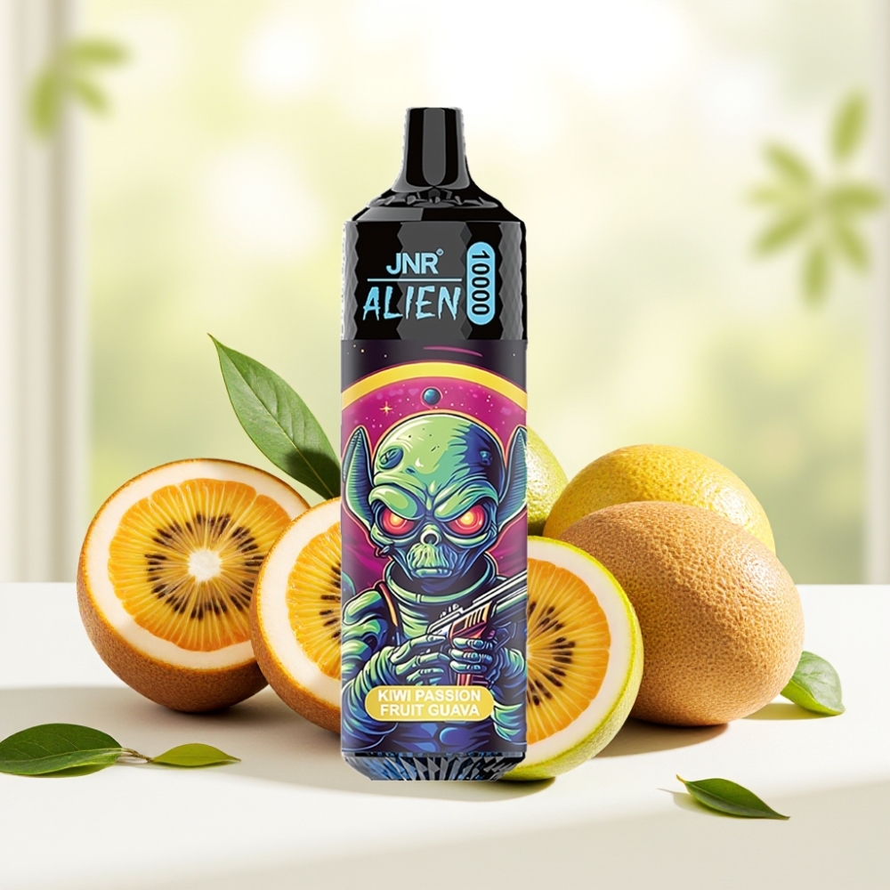 JNR Alien 10000 Puffs Дисposable Vape Ківі маракуйя гуава 10000 тяг 850mAh 20ml Type-C RGB
