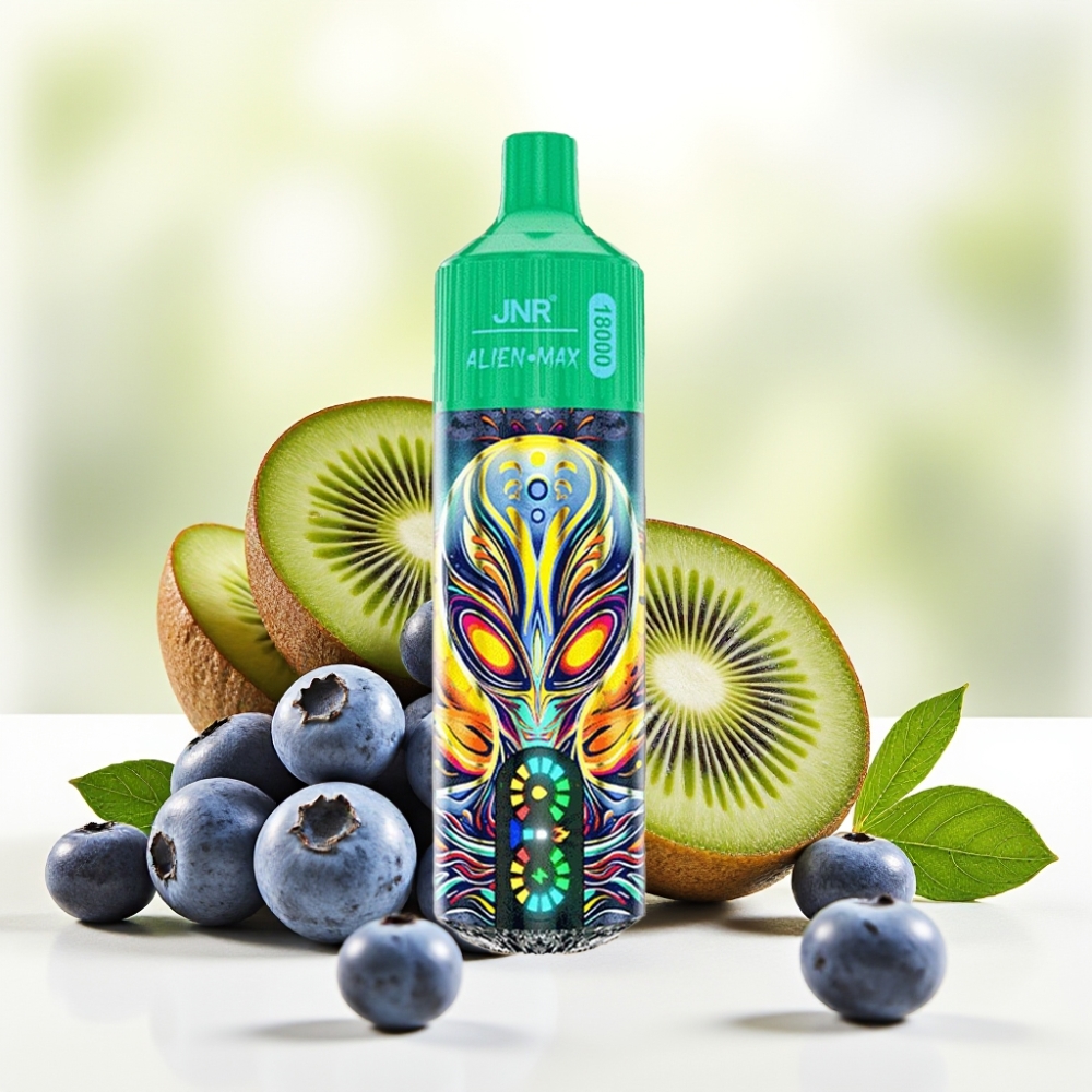JNR Alien Max 18000 Puffs Дисплей LED Два Мережевих Нагрівача Тип-C Зарядка Січ Ківі