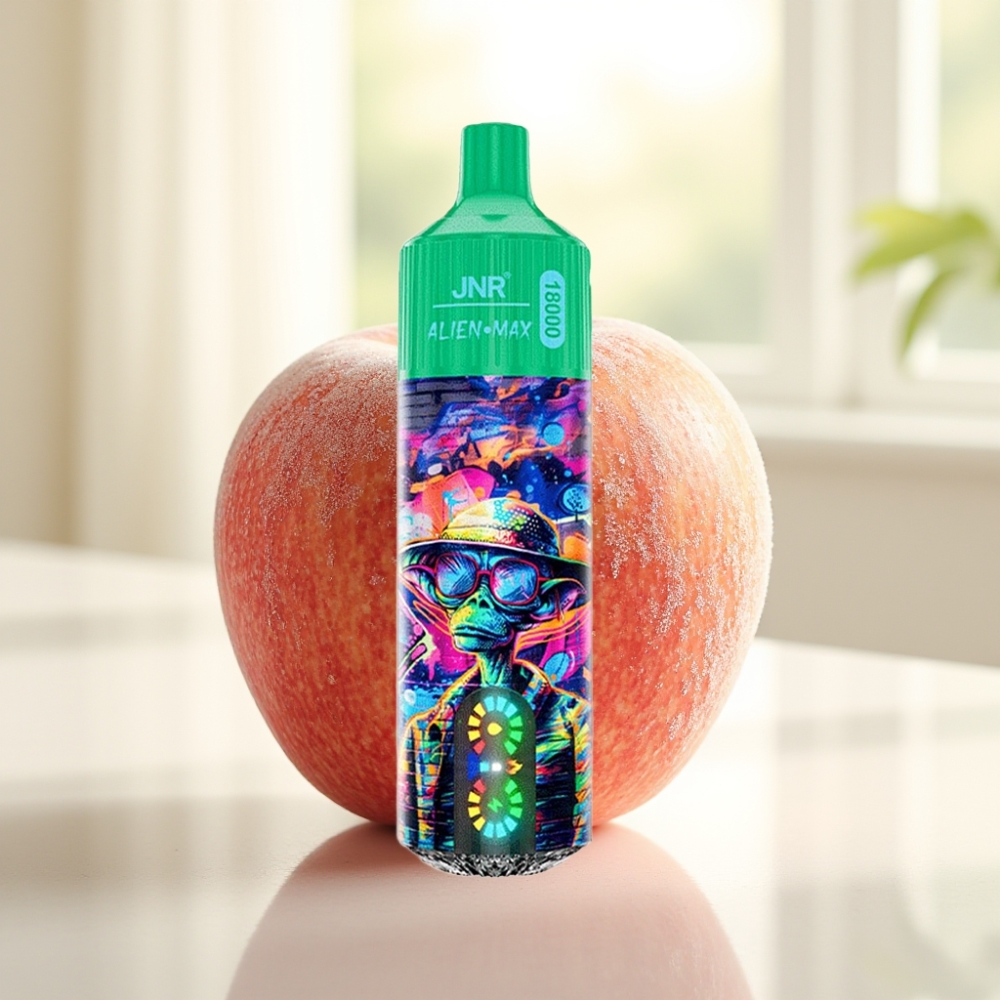 JNR Alien Max 18000 Puffs Заморожене Яблуко LED Дисплей Dual Mesh 28мл Тип-C