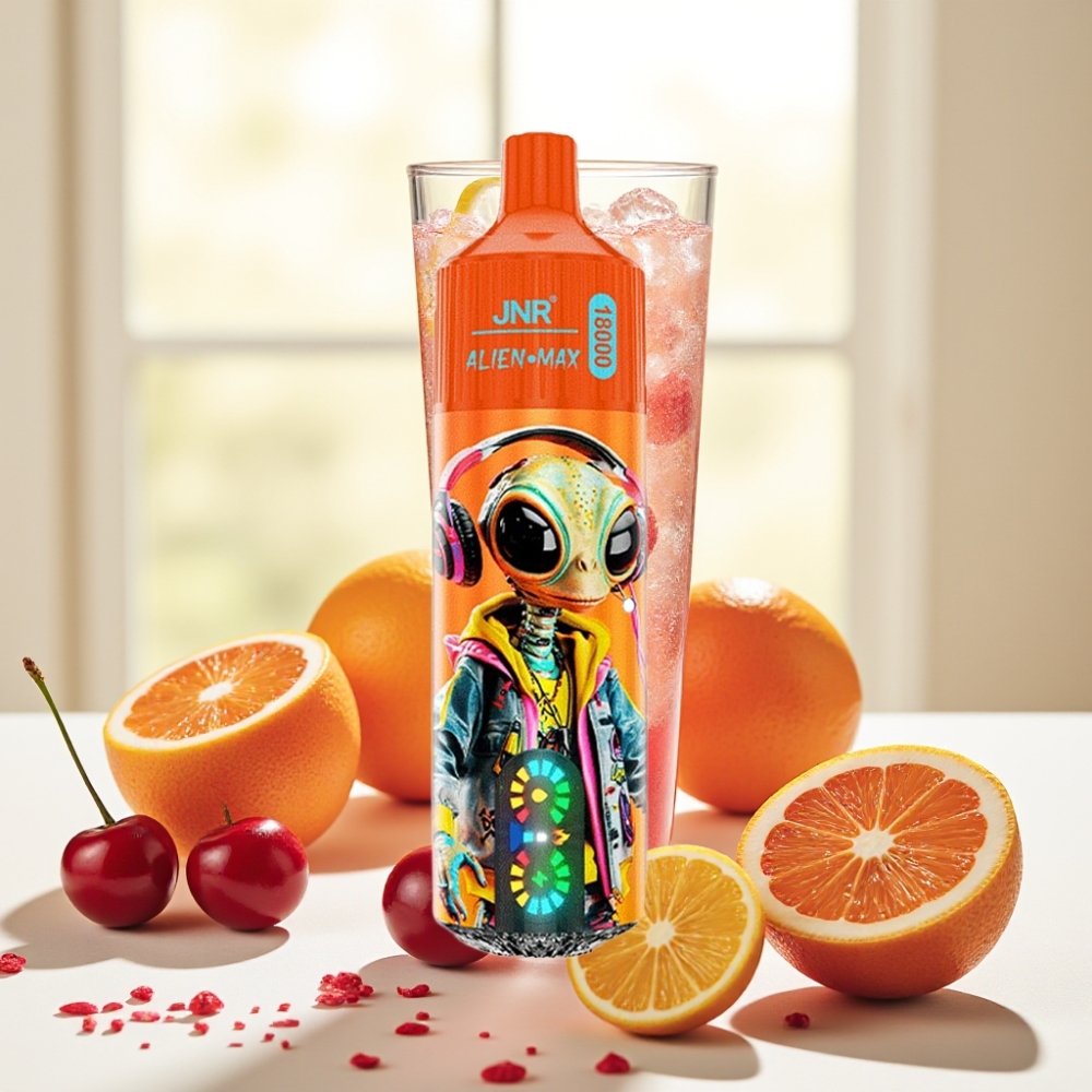 JNR Alien Max 18000 Puffs Ігришкова вишня кола LED Dual Mesh 28мл Type-C 850mAh