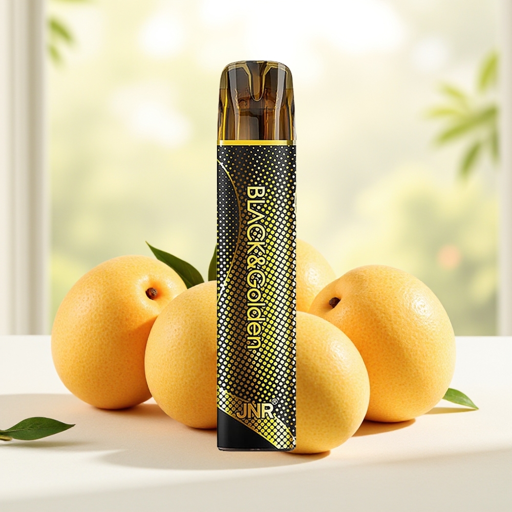JNR Black&Golden 600+200 Puffs Одноразова Електронна Сигарета Triple Mango (800 Puffs, 550mAh, 2ml, 2% нікотину)