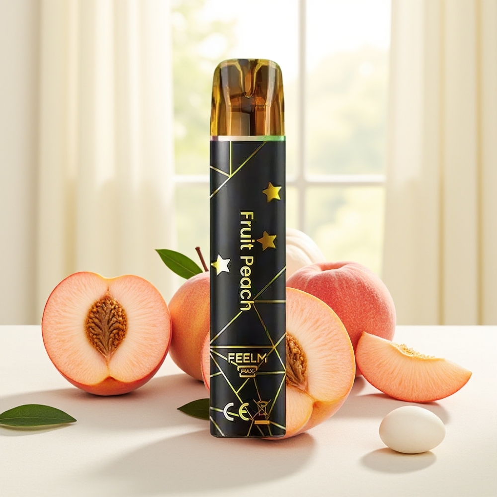 JNR Black&Golden 800 Питів, 550mAh, 2ml, TPD, Персик