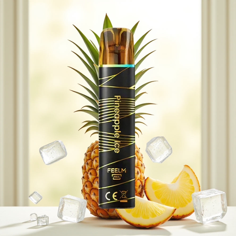 JNR Black&Golden 800 Puffs 550mAh 2ml Ананас Ice TPD Без зарядки 2% Нікотин