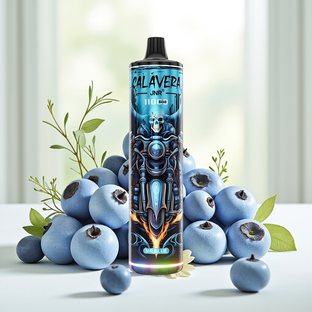 JNR Calavera 11000 Puffs Disposable Vape Пан Блакитний, тип-C, 850mAh, 21мл, 1.0ом