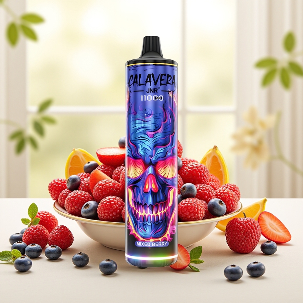 JNR Calavera 11000 Puffs Disposable Vape Змішана Ягода, Type-C, 850mAh, 21мл, 1.0Ω