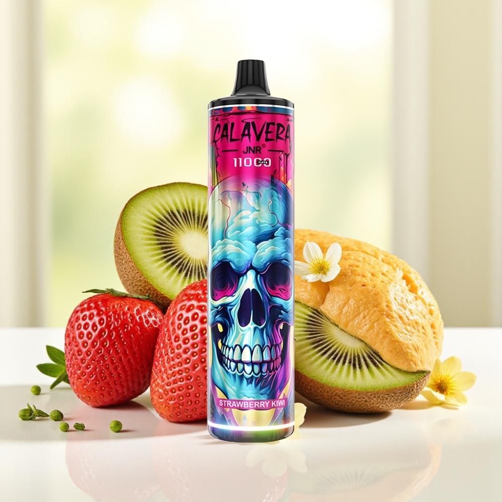 JNR Calavera 11000 Puffs Полуничний ківі, Type-C, 850mAh, 21мл, 1.0Ом