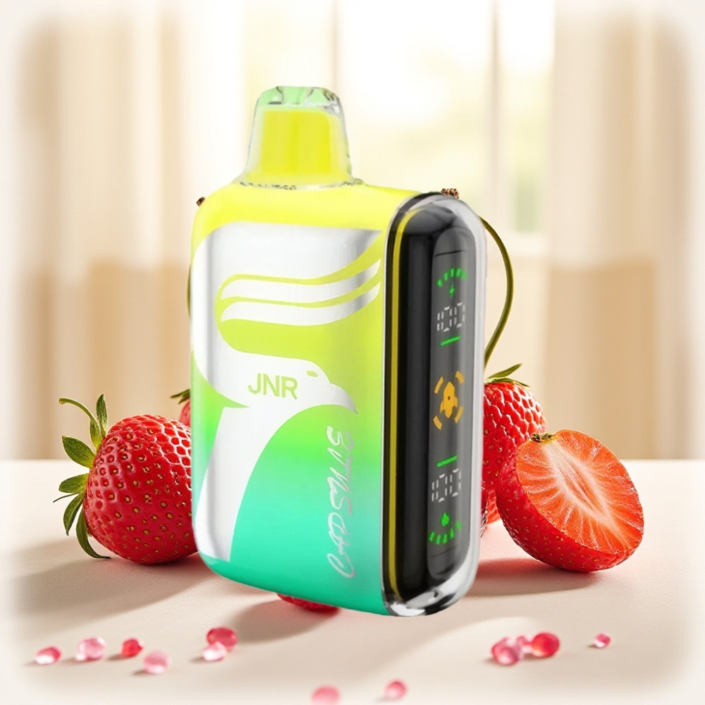 JNR Capsule 15000 Puffs полуниця малина вишня 850mAh 20ml 20W Dual Mesh Coil Smart LED Display