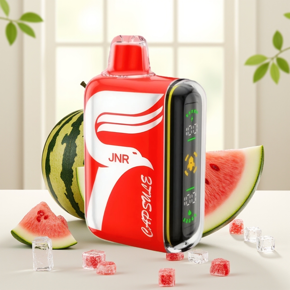 JNR Capsule 15000 Puffs Кавун Лід, 850mAh, 20ml, Dual Mesh Coil, Smart LED, Type-C