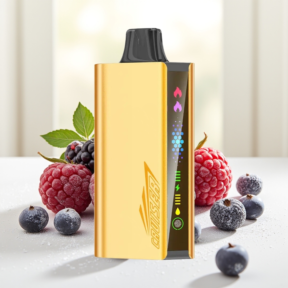 JNR Cruiser 12000 Puffs Беззарядний Одноразовий Вейп Чорниця зі льодом 25мл 50мг/мл