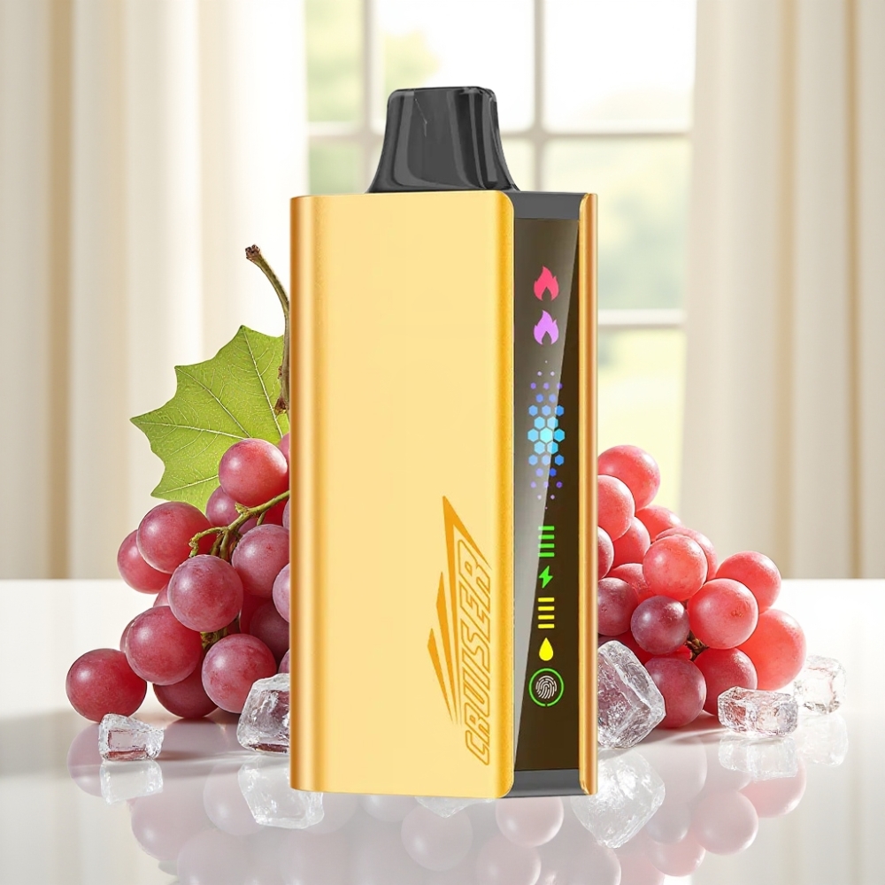 JNR Cruiser 12000 Puffs Беззарядний Вейп Виноградний Лід 25мл 50мг/мл