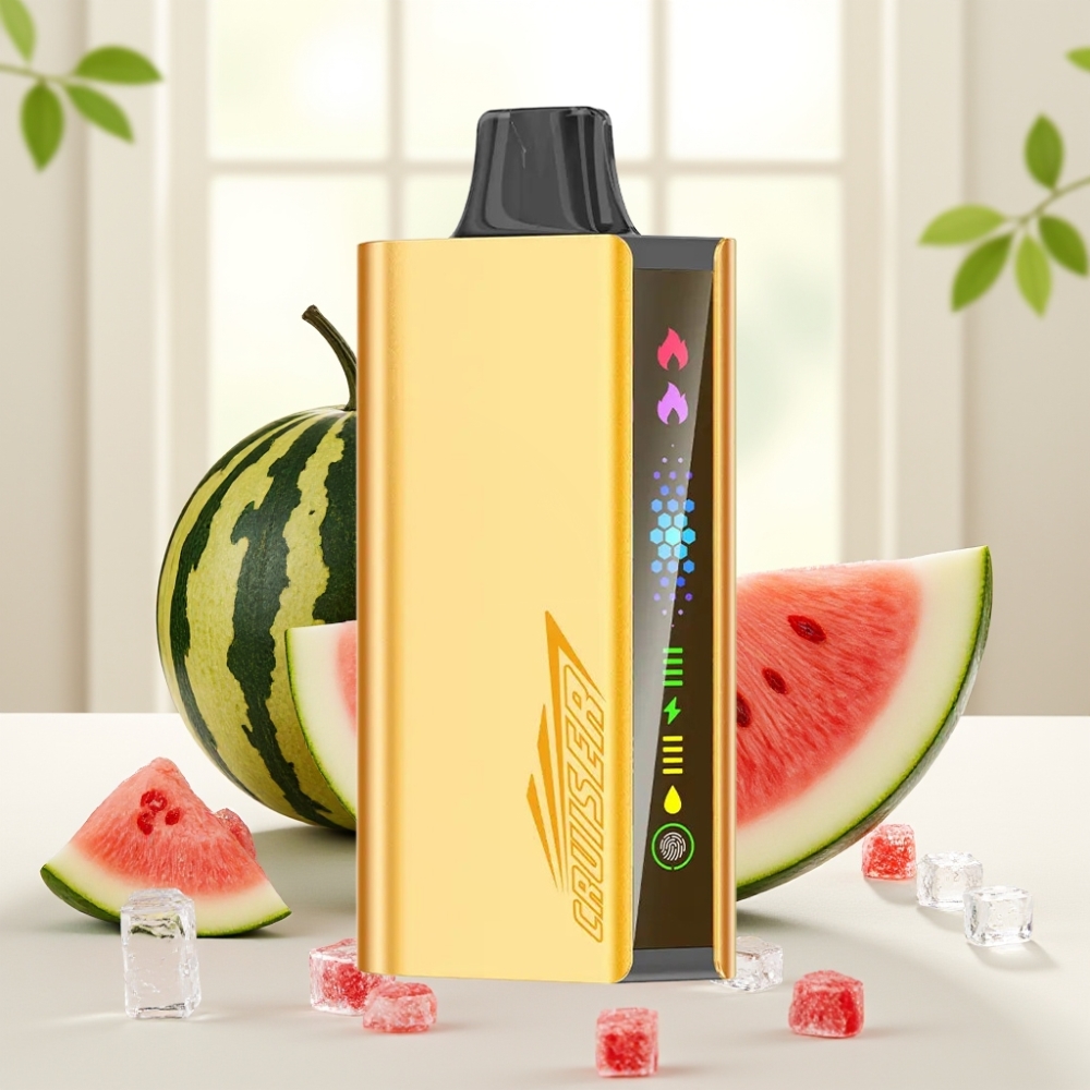 JNR Cruiser 12000 Puffs No-Charge Disposable Vape Кавун Лід, 50 мг/мл, 25 мл, 3500 мАг