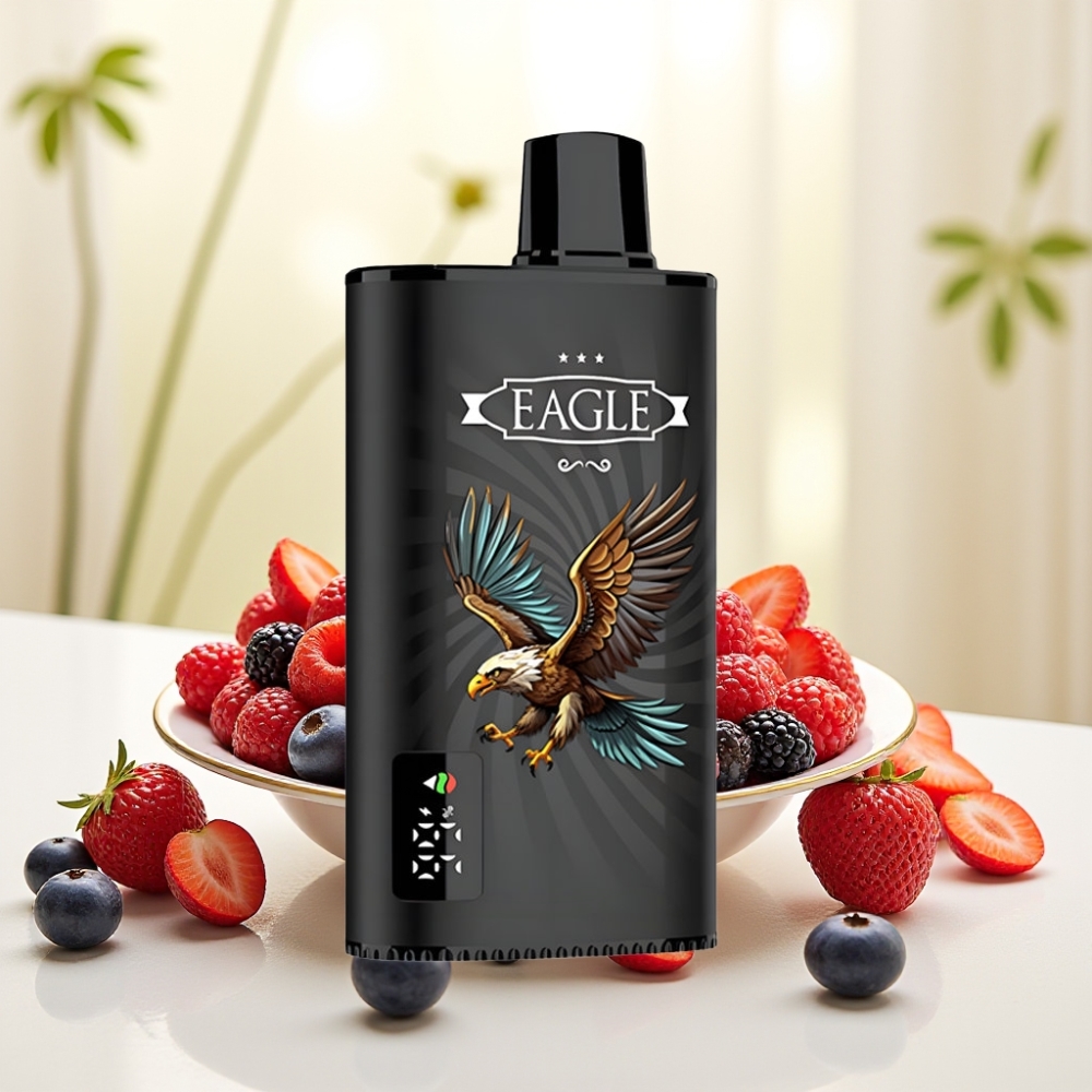 JNR EAGLE Smart 23000 Puffs Одноразова Електронна Сигарета з Цифровим Екраном Асорті ягід