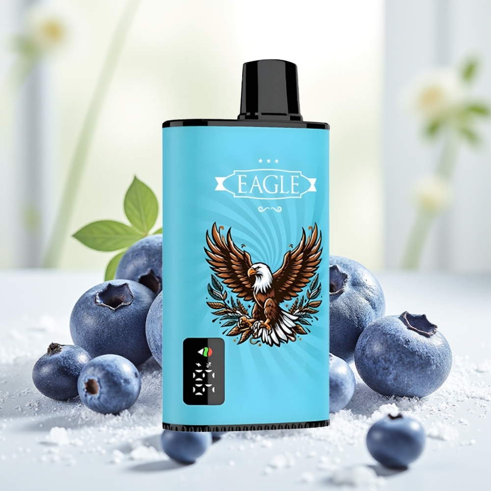 JNR EAGLE Smart 23000 Puffs Одноразова Електронна Сигарета з цифровим екраном Чорничний лід