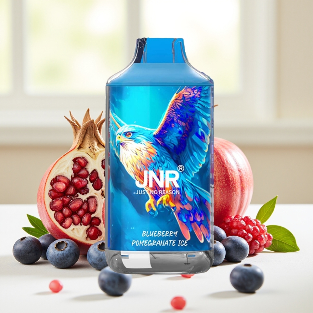 JNR Falcon 16000 Puffs Дисплей 850 mAh 22ml Подвійна сітка Тип-C Блакитна граната з льодом 0% 2%