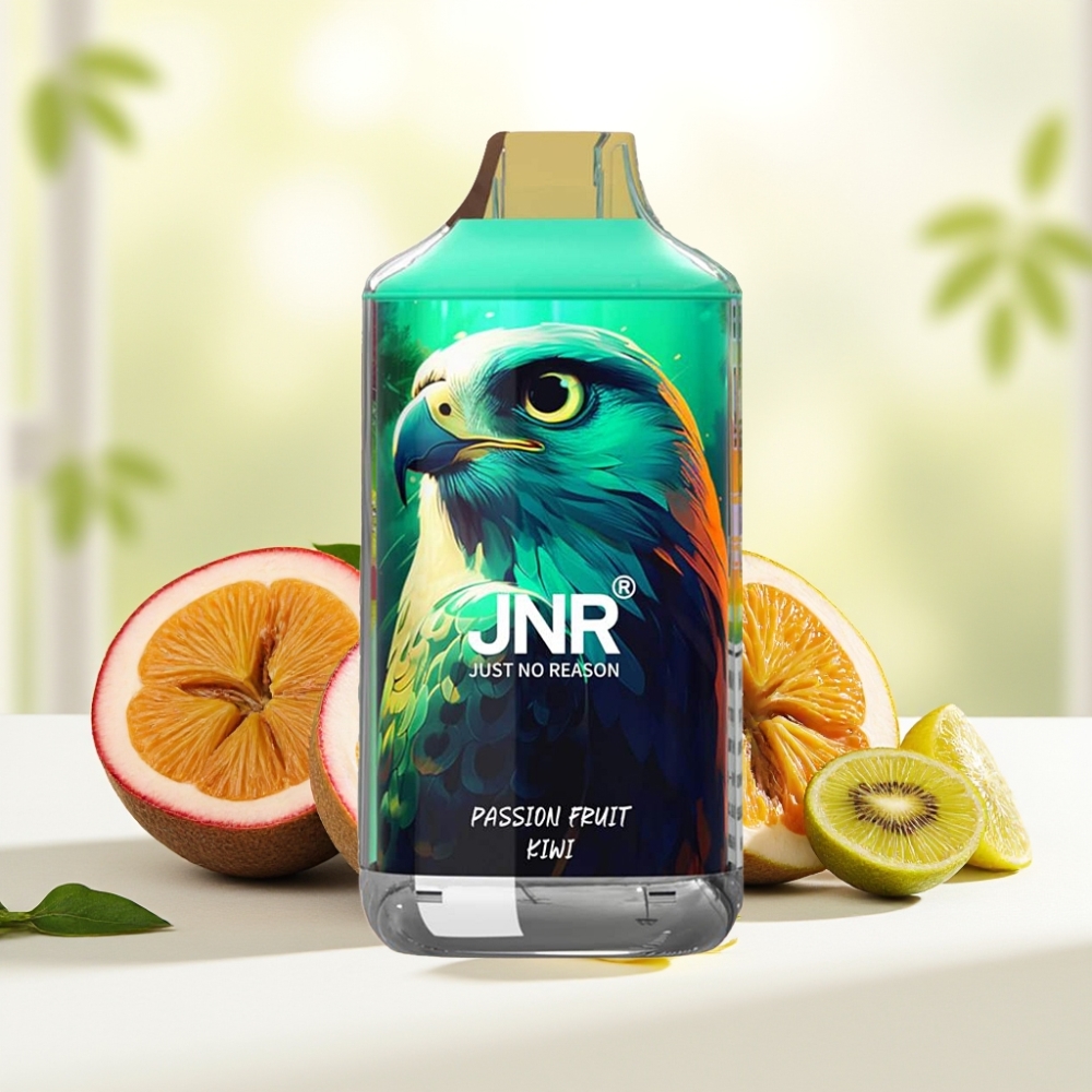 JNR Falcon 16000 Puffs Маракуйя Ківі 850mAh 22ml Dual Mesh Type C LED 0%,2%