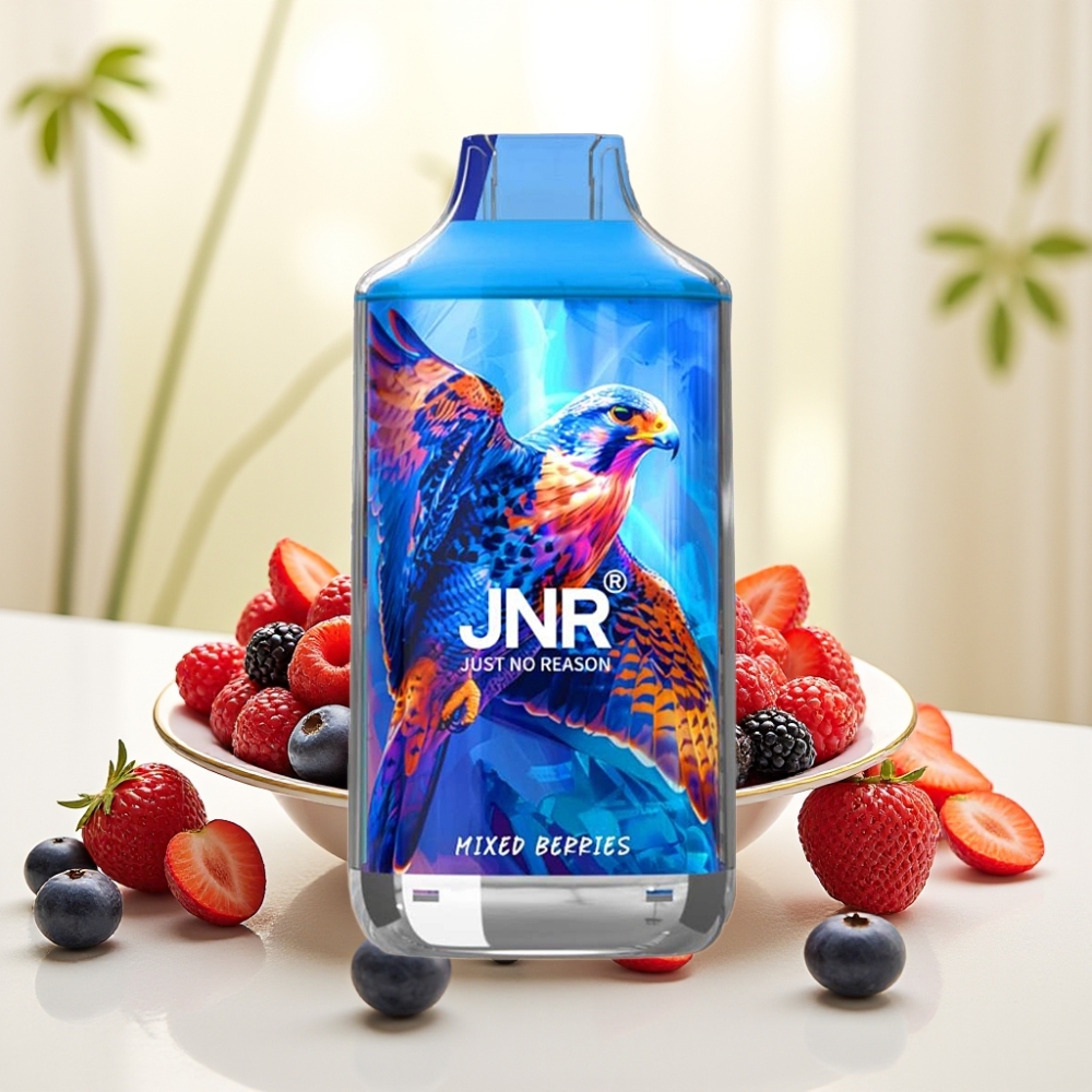JNR Falcon 16000 Puffs Змішані Ягоди 850mAh 22ml Dual Mesh Type C LED 0%,2%