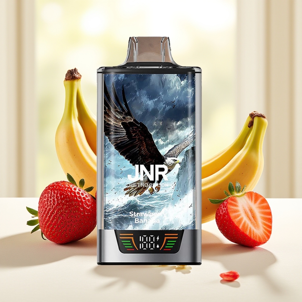 JNR Falcon Pro 28000 Одноразова Вейп Полуниця Банан 30мл 950мАг 5%