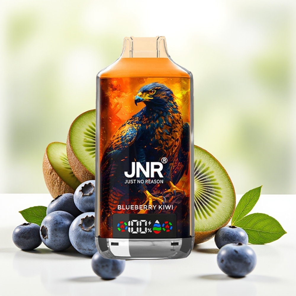 JNR Falcon X 18000 Puffs Блакитна Ківі, 750mAh, 24ml, Dual Mesh Coil