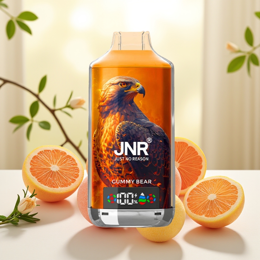 JNR Falcon X 18000 Puffs Ведмедик Желейний 750mAh 24ml Dual Mesh Coil Digital Display Type-C 0% 2% 5%