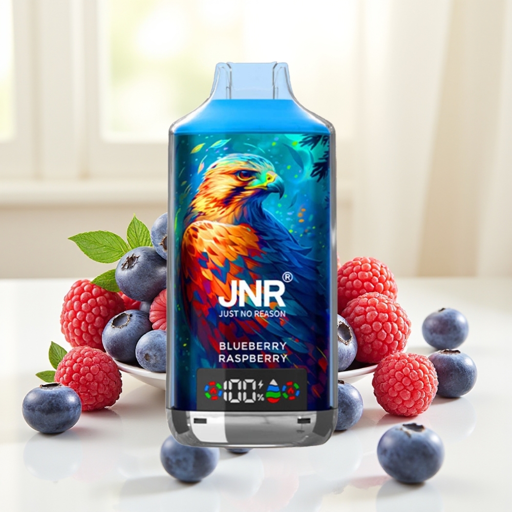 JNR Falcon X 18000 Puffs Digital Display Type-C 750mAh 24ml Блакитна малина