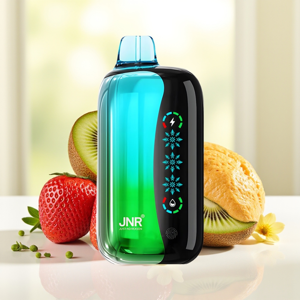 JNR Flex Ice 21000 Puffs Диспозейбл Вейп Полуниця Ківі, Лід, 26мл, 1.2 Ohm Dual Mesh, Type-C