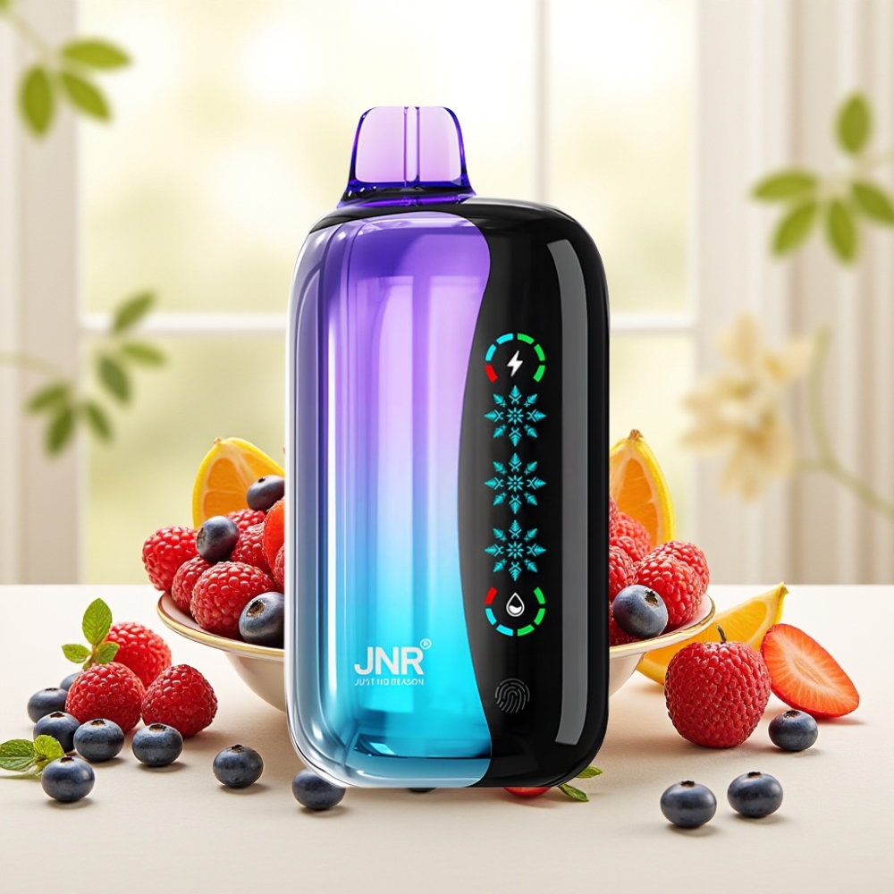 JNR Flex Ice 21000 Puffs Disposable Vape Змішаний Ягідний, Лід, 26мл, 1.2 Ohm Dual Mesh, 1000mAh