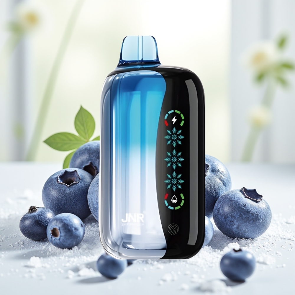 JNR Flex Ice 21000 Puffs Disposable Vape Чорниця Лід, 26мл, 1.2 Ohm Dual Mesh, Type-C