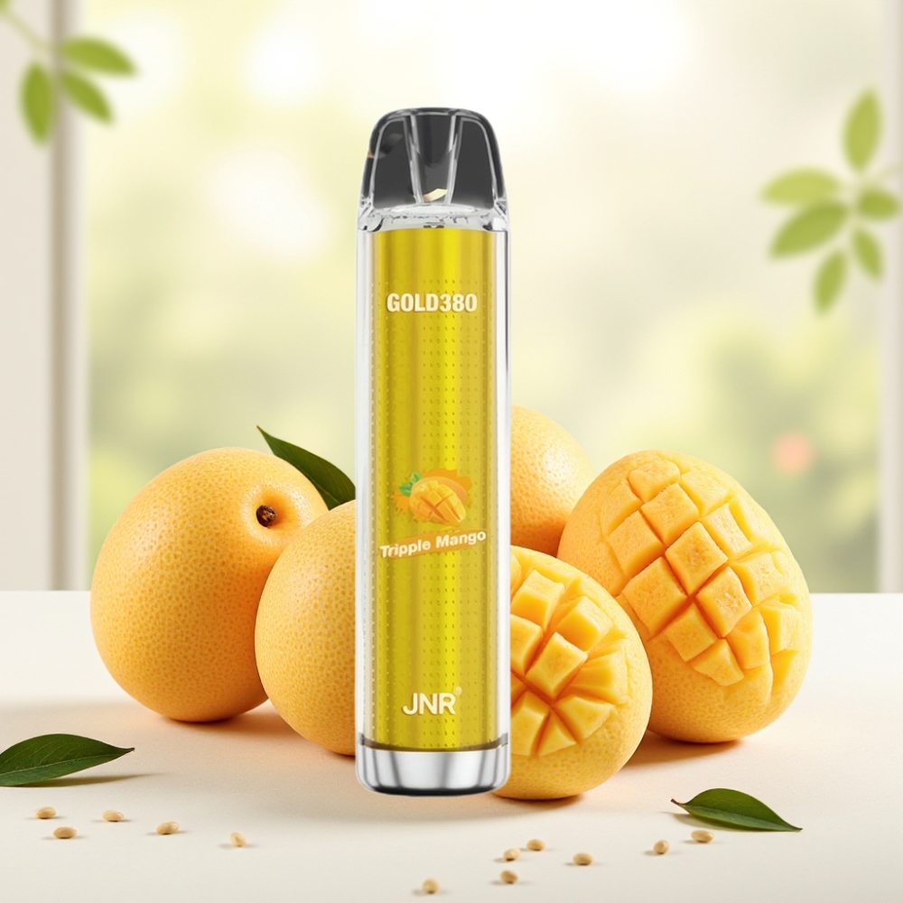 JNR Gold380 6000 Puffs Одноразова Електронна Сигарета Триппл Манго 1500mAh 13мл